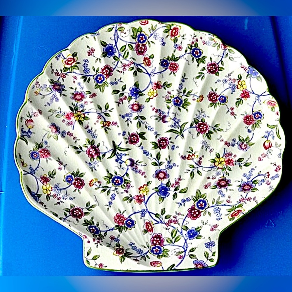 Vintage Tominanga Original ANDREA By SADEK JAPAN Coquillage Seashell Plate